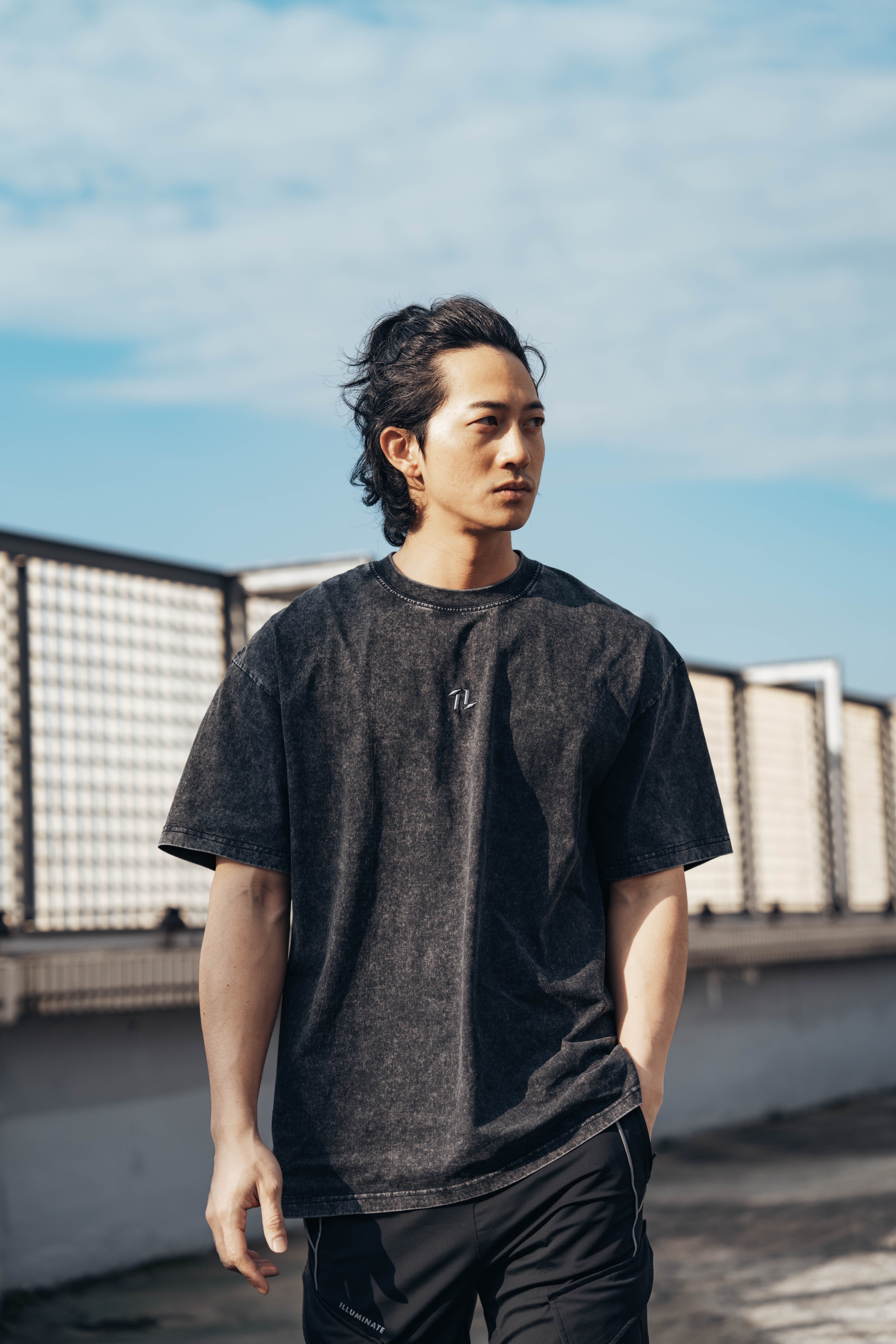 Flex™ Oversized洗舊短袖