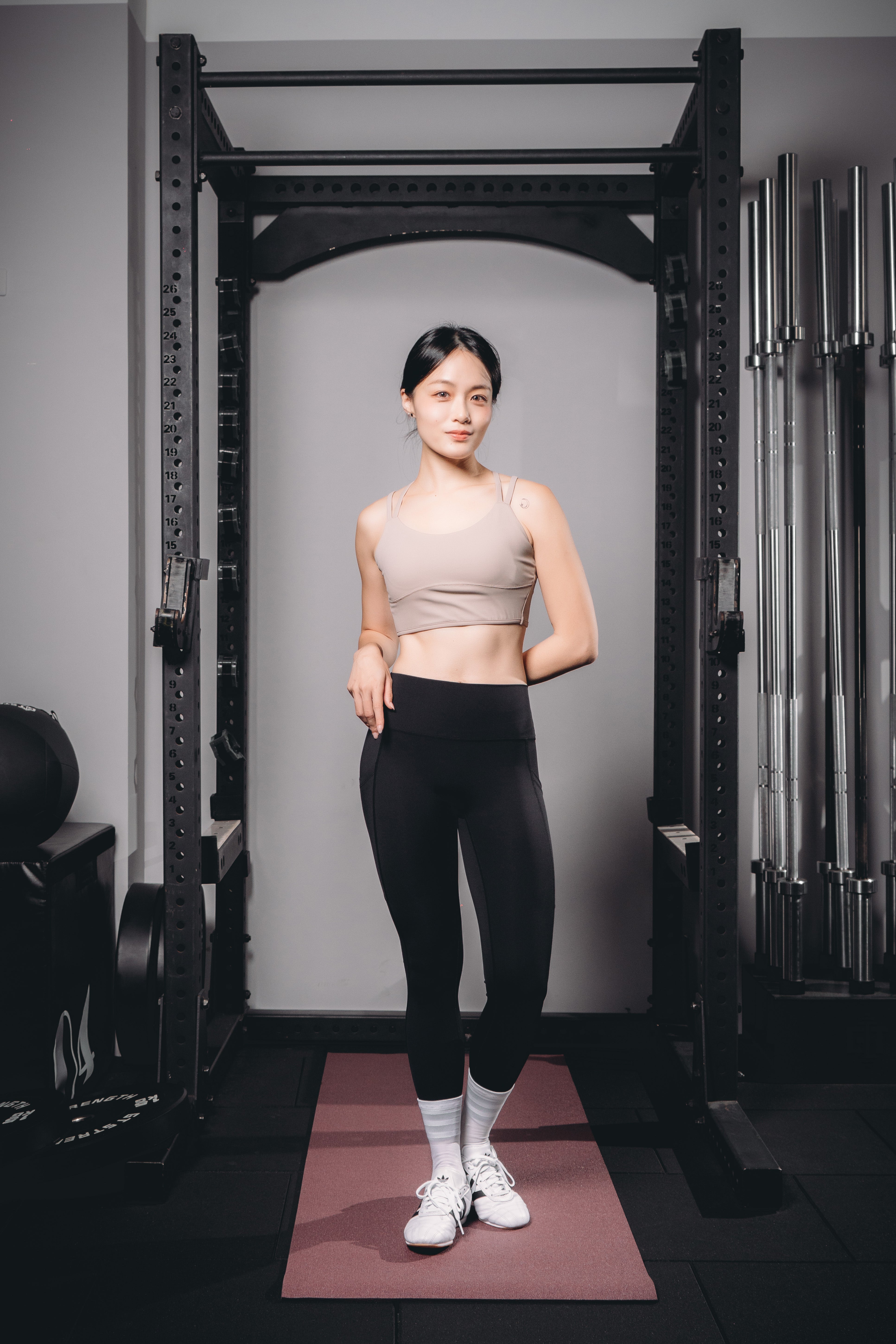 【雙12】長版細肩帶Bra Top + 側口袋長Leggings