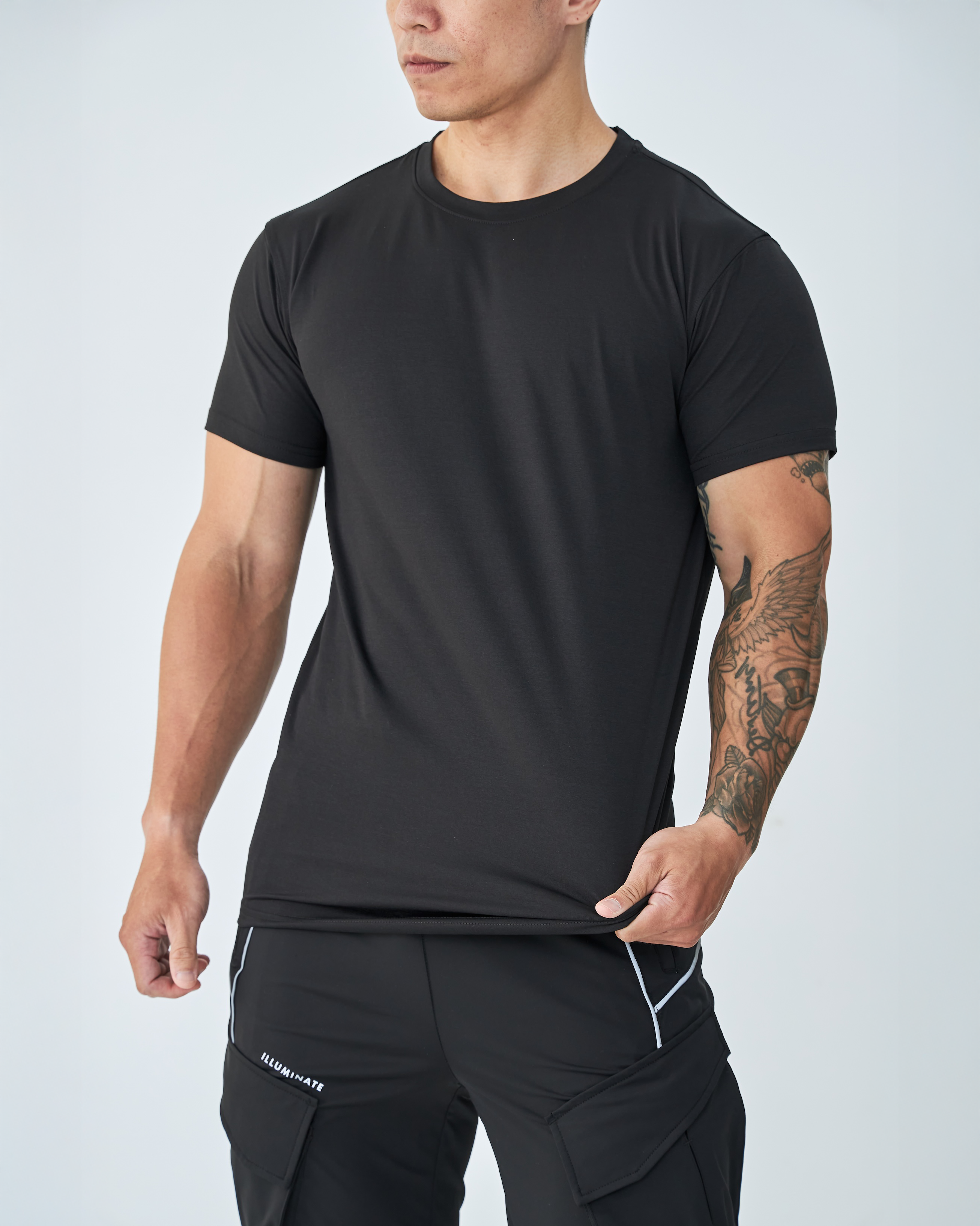 Flex™ 仿棉素色短袖