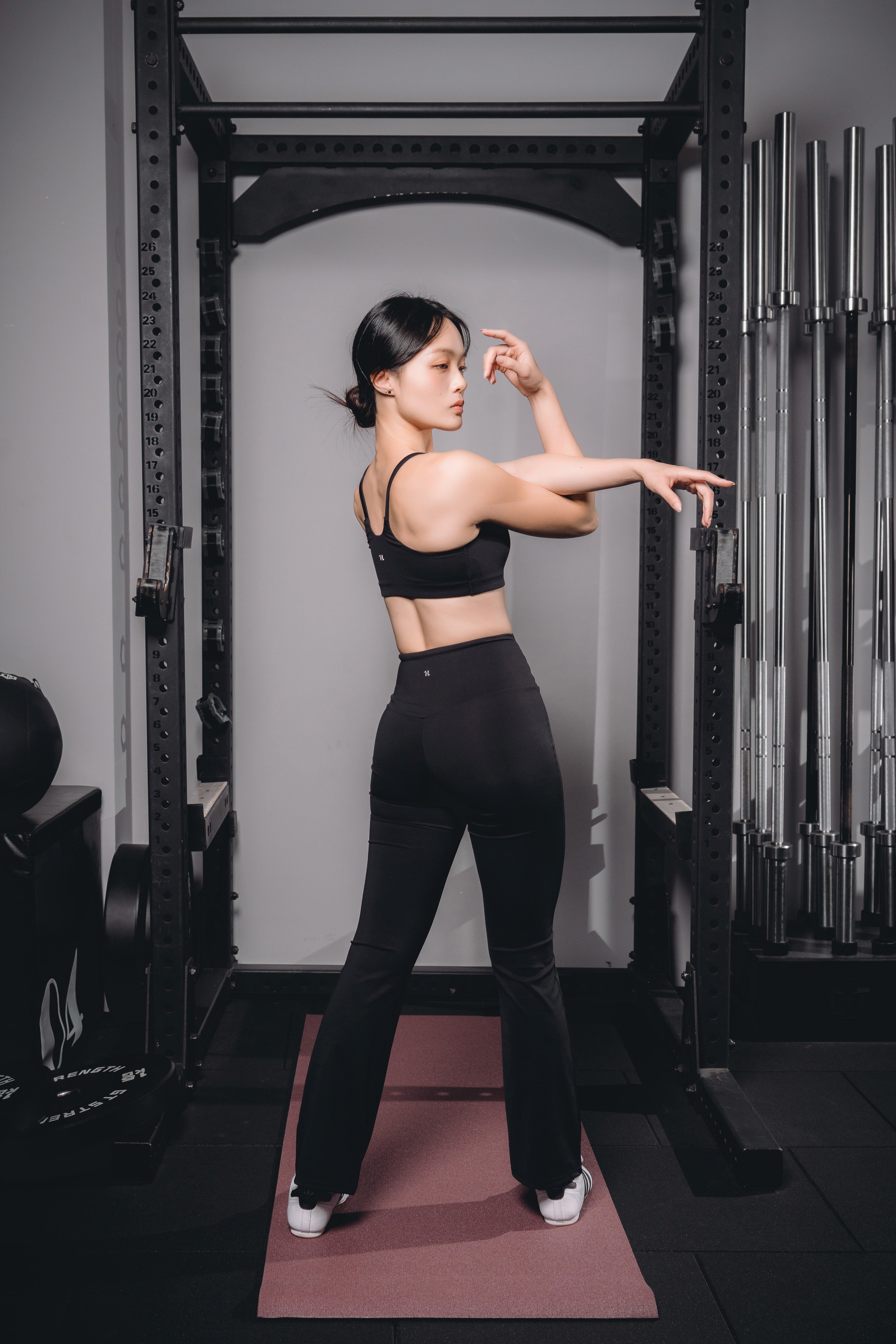 SPANDEX+™ 高腰修身喇叭褲